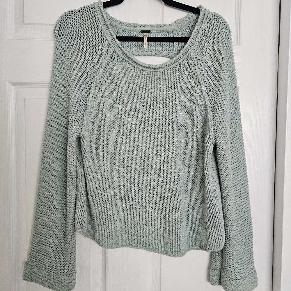 Free People Endless Stories Pastel open back Sweater